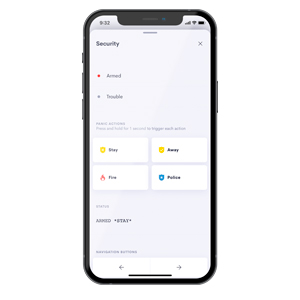 SDI integrated security Crestron Home security app