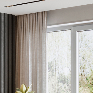 SDI Motorized window shades ripplefold draperies