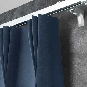 SDI motorized window shades pinch pleat