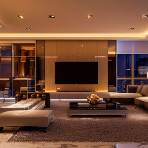 Lighting control in living room areas